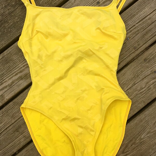 Sexy 80s LaBianca swimsuit so well made and bright fun