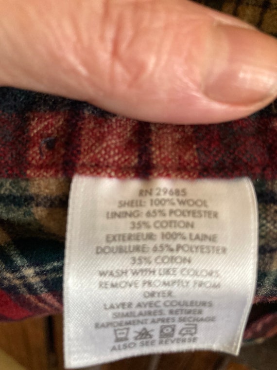 Vintage Pendleton Outdoorsman Wool Shirt size L 2… - image 8