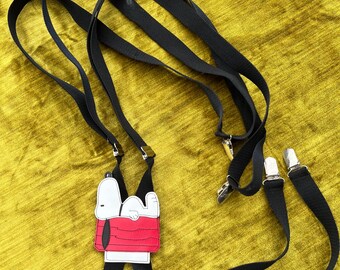 Vintage 1970s Snoopy adult suspenders