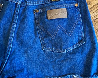 80s Wrangler Denim Cutoff Shorts, 32" Waist, Made in USA