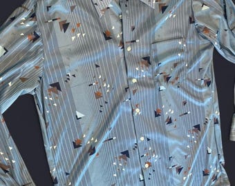 Jcpenney 70s Men's abstract shirt L