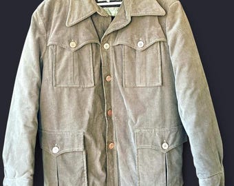 Corduroy Western chore coat early 80s size L