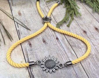 Sunflower Adjustable Bracelet