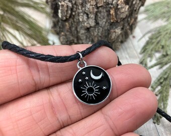 Sun and Moon Choker Necklace