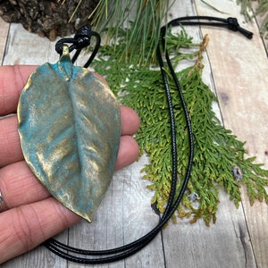 Long Leaf Necklace image 3