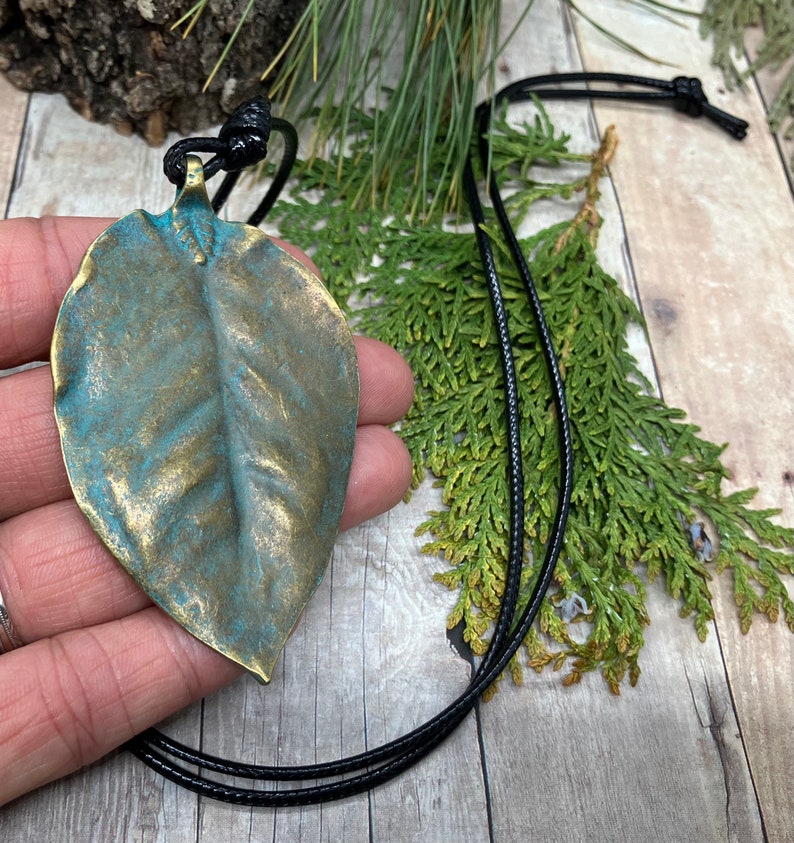 Long Leaf Necklace image 3