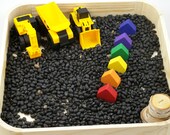 Sensory box, construction box, sensory tub, sensory play, construction toy, Montessori material, Waldorf toy, preschool sensory toy,
