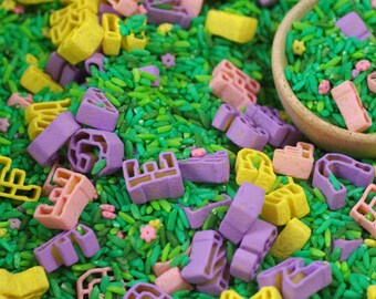 Alphabet Sensory Bin | Spring ABC Learning Kit | Montessori Preschool Activity