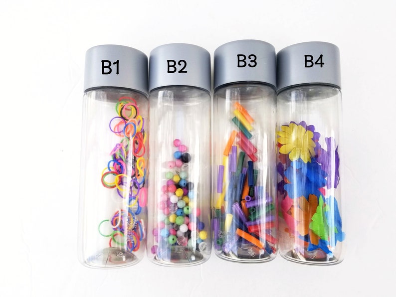 Toddler sensory bottles Sensory toys Montessori toy Etsy