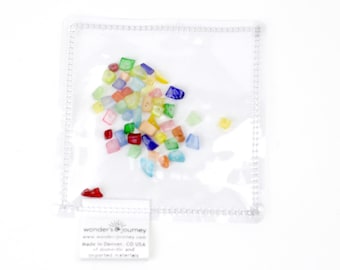 Waldorf sensory toys for baby, Montessori materials, Toddler toy, baby shower gift, clear sensory bag, Autism fidget toy or calm down toy