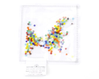 Montessori Sensory baby toy, Waldorf fidget toy, Clear sensory bag, baby shower gift, Montessori material, Autism calm down toy