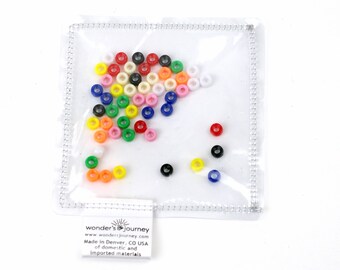 Montessori baby material, clear sensory pouch, infant sensory toys, baby boy or girl shower gift, Toddler fidget toy, Waldorf sensory bag
