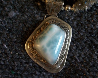 Sterling, Laramar and Labradorite Necklace