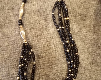 beautiful Onyx and Silver necklace