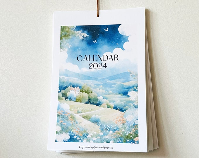 2024 Wall Calendar | Seasonal landscape Calendar