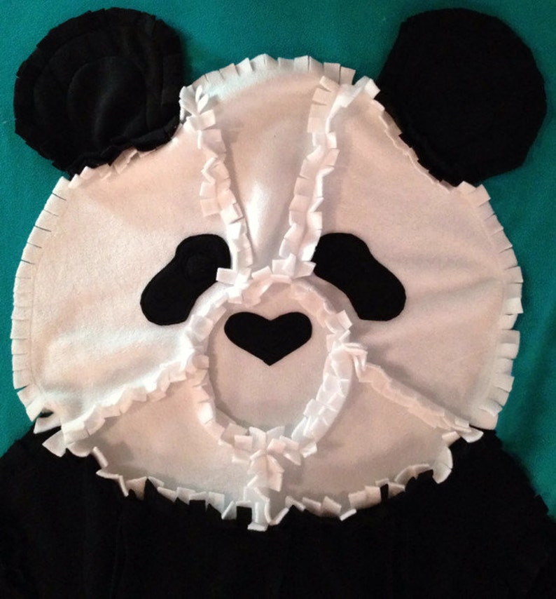 Fleece Panda Bear Rag Quilt/blanket Throw Etsy