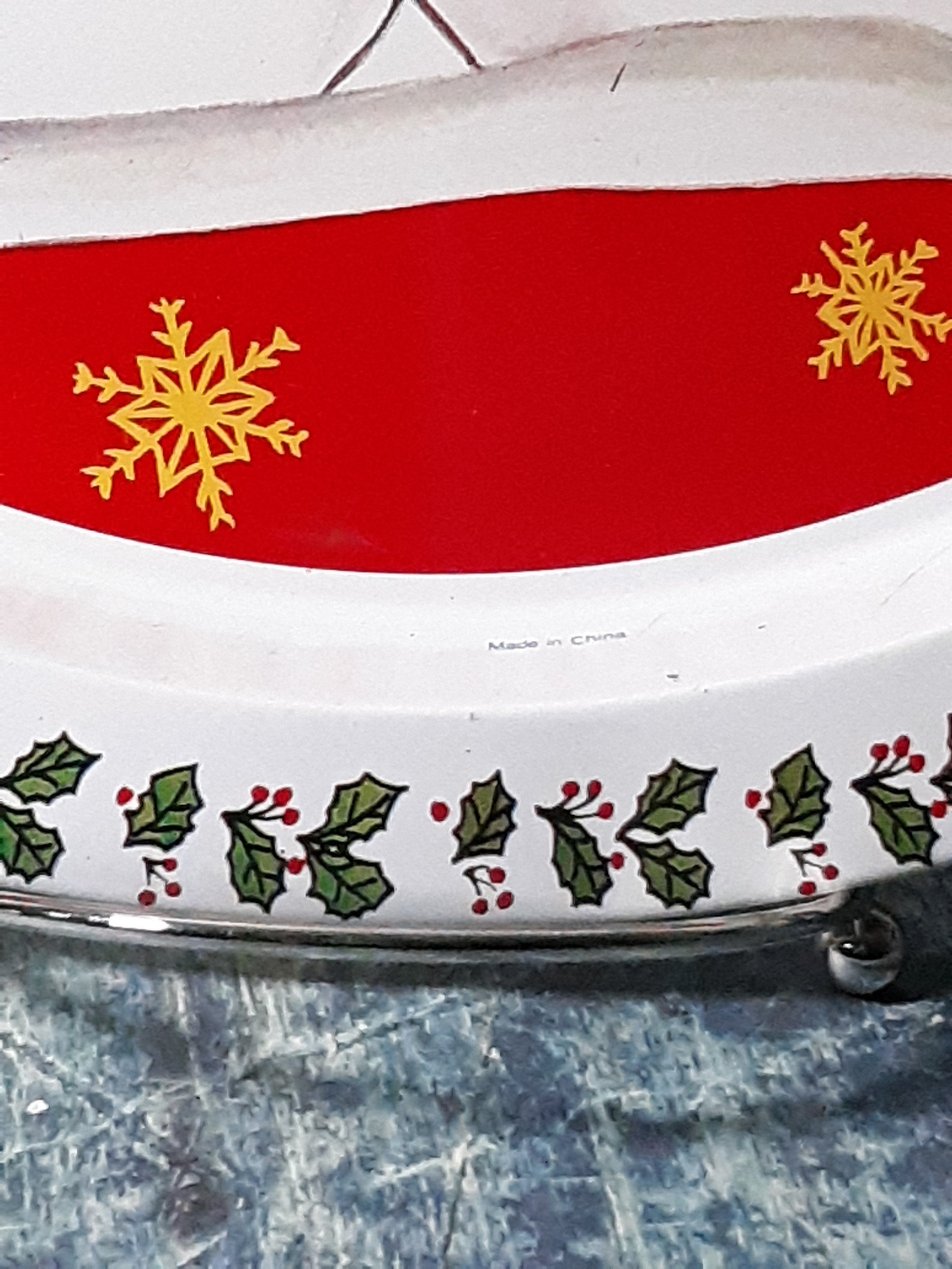 Vintage round metal Merry Christmas serving tray with Mr and Etsy