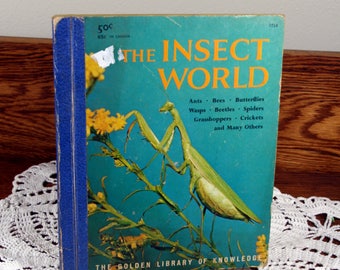 Insect World- Golden Library of Knowledge-child's book-nonfiction-1959