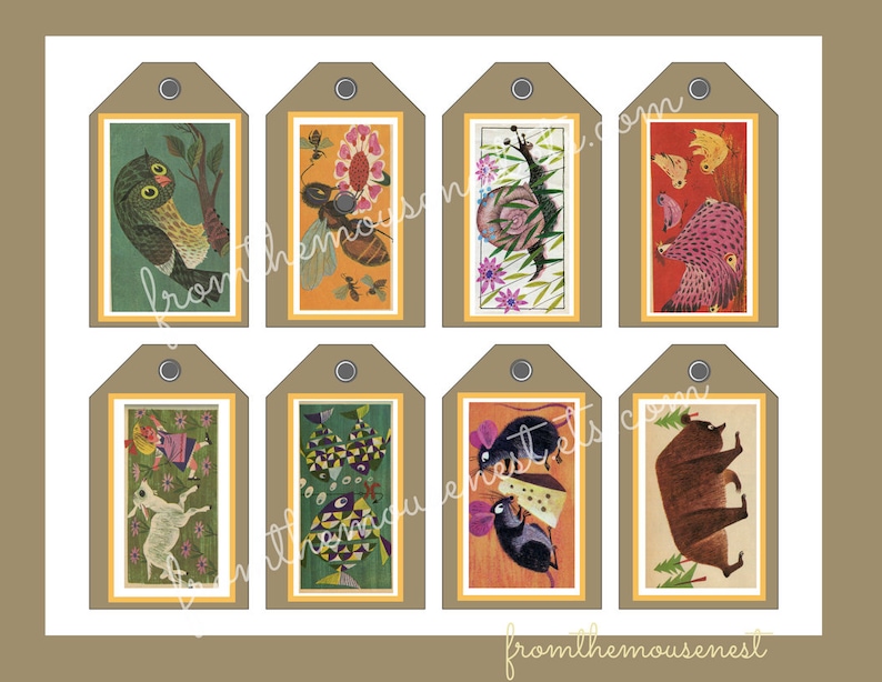 Digital Download-printable Vintage Inspired Hang Tags-nursery - Etsy