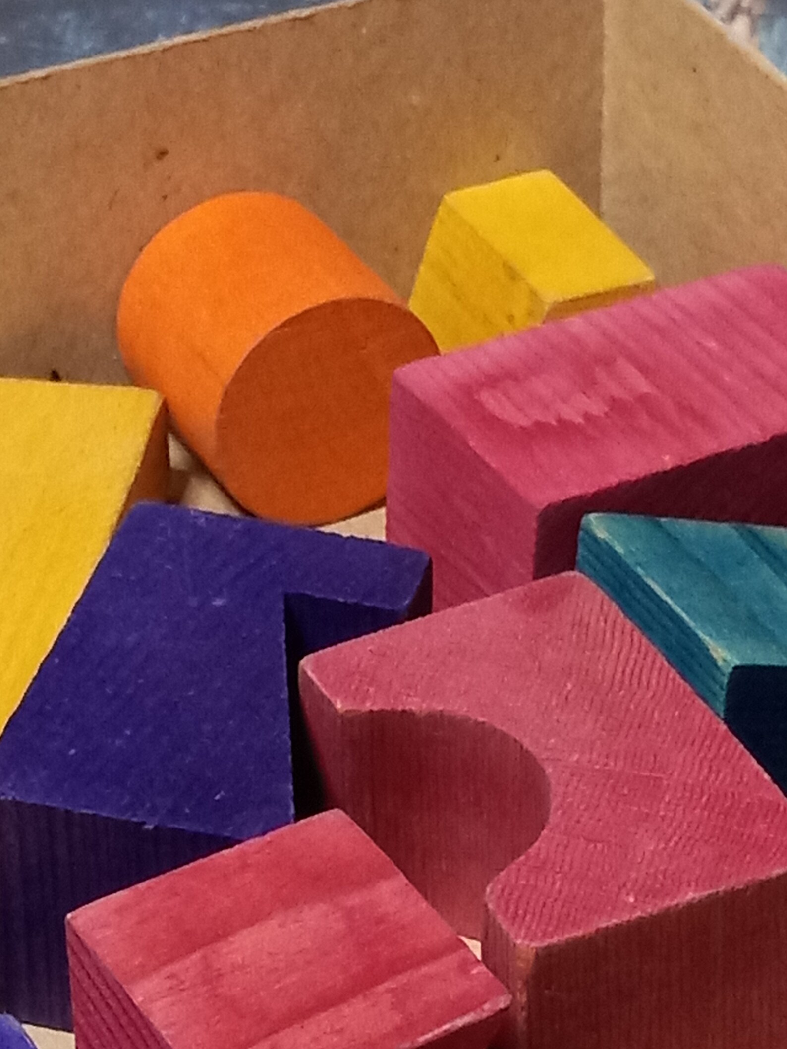 Vintage Saalfield Blockhead Toymid Century Playcolored Wood Etsy