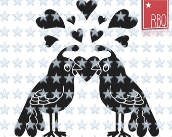 Download Birds Kissing Svg Etsy