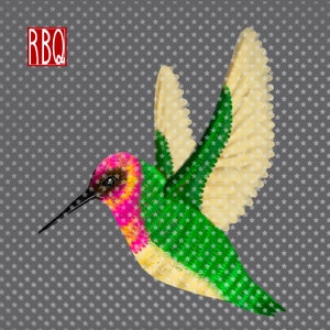 Hummingbird, Ruby throated hummer, hummingbird flying, bird clip art, PNG with no background, Hand Drawn Art Hummingbird, Digital Download image 2