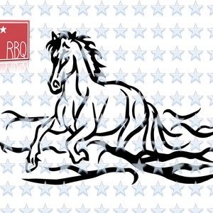 Paard Golf silhouet Stalion Ocean Mare Ik hou van paarden Water Fire Running Jumping Digitale SVG dxf EPS Jpeg PNG pdf Vector commercieel gebruik
