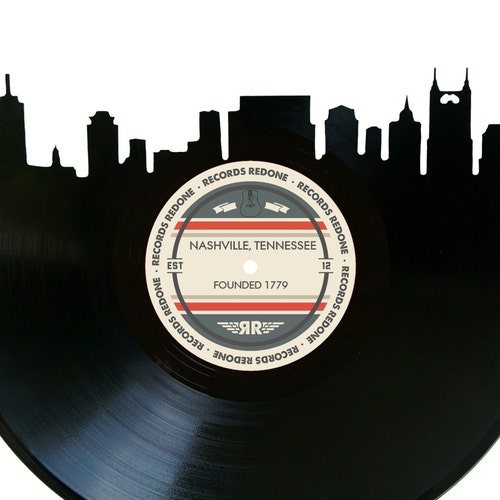 Nashville Skyline Records Redone Label Vinyl Record Art - Etsy