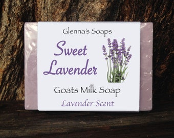 Sweet Lavender Goat's Milk Soap-4oz