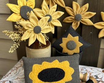 PDF NEW! SUNFLOWER Market #308 -  Golden Harvest Collection -  Small Pillows- Flowers - Garland  Pattern - Farmhouse Digital tutorial