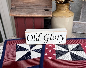 AMERICANA PINWHEEL Candle Mat - 8.0" - Patriotic Stars - Cyndy Fahey Designs -Mug Rug - 4th of July Americana- Navy Red