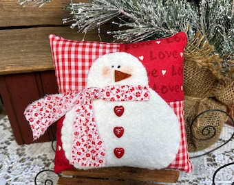 PDF* BON DE NEIGE DE LA SAINT-VALENTIN* #247 - Patron de petit coussin - Instructions pour le patron numérique d'hiver