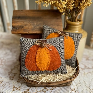 PDF *PUMPKIN PATCH * Ornament Pattern- Cyndy Fahey Designs - Harvest Pumpkins - Fall Bowl Fillers -  Country Rustic - Halloween Decor