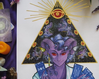 Critical Role S2 11x17 Foil Print - "Mollymauk's Message"