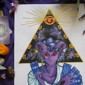 Critical Role S2 11x17 Foil Print - &quot;Mollymauk&#39;s Message&quot;
