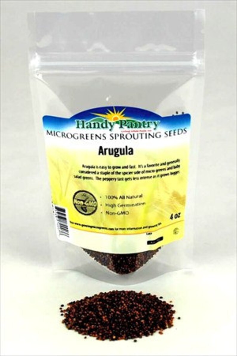 Arugula Microgreens Seeds 4 Oz Package Growing Micro Greens /& More
