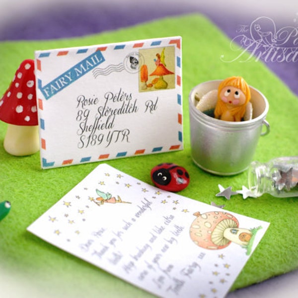 Malutki list od Wróżki Zębuszki i certyfikat! Można edytować!