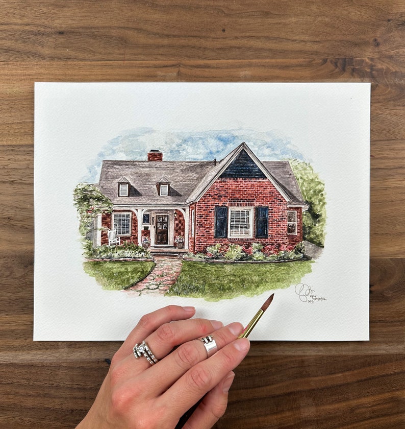 Custom Watercolor House Painting, Made to Order, Home Portrait - Etsy