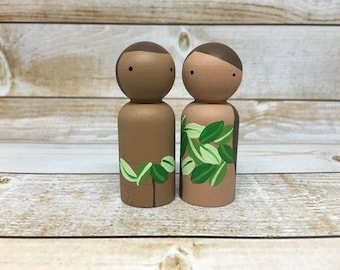 Adam and Eve Peg Dolls - the Bible Collection