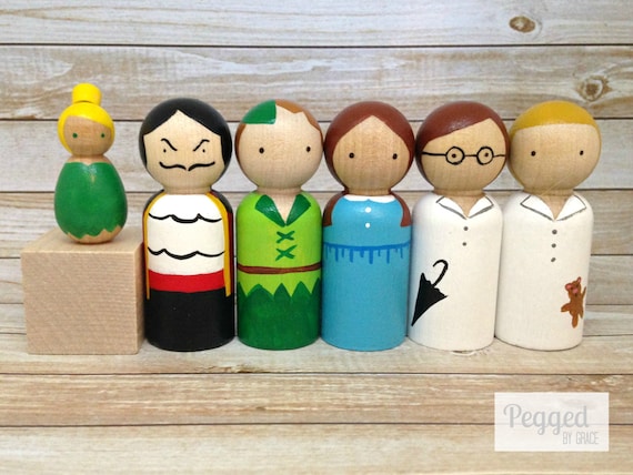 Doll Set Wooden Peg Dolls Michaels Peter Pan Peg Doll Set