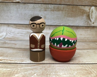 Little Shop of Horrors Peg Doll Set - Seymour and Audrey 2