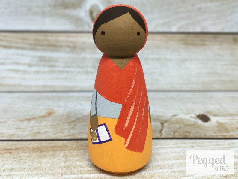 Malala Yousafzai with Quote Peg Doll Gift Tin | Etsy