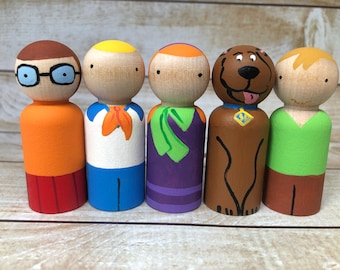 Scooby Doo Peg Doll Set