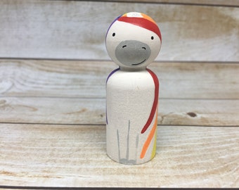 Unicorn Peg Doll