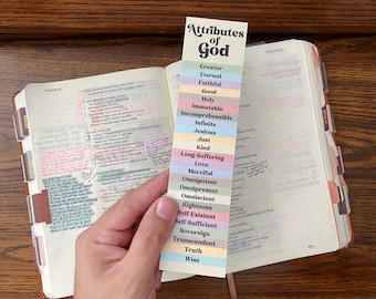 Signet Attributs de Dieu recto-verso | Outil de référence pour l'étude de la Bible