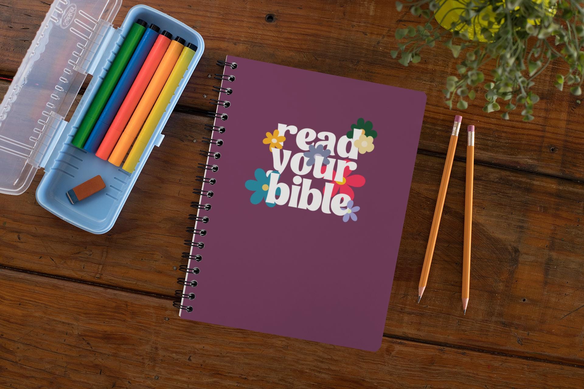 Ready to Ship | Read Your Bible Flowers Spiral Notebook Softcover Bible ...