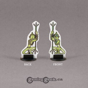 Lizardfolk Spearmen 30mm Fantasy Gaming Paper Miniatures image 2