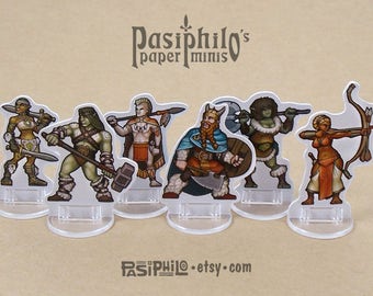 Player Character Barbarians 28mm Role-playing Game Miniatures
