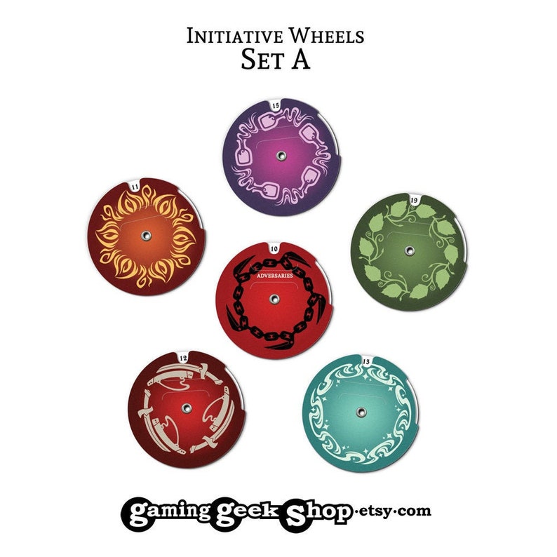 Tabletop RPG Initiative Trackers, Set A image 1