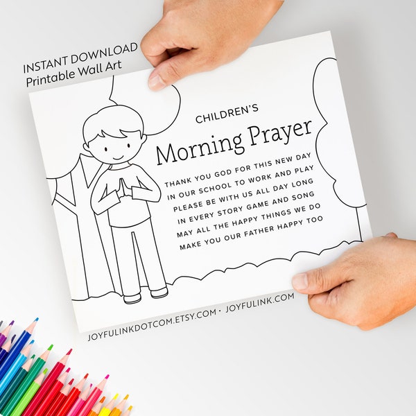 Prayer Coloring Pages Kids - Etsy